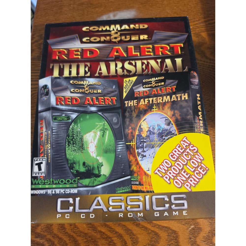Command & Conquer Red Alert The Arsenal Big Box PC CD ROM Game Brand